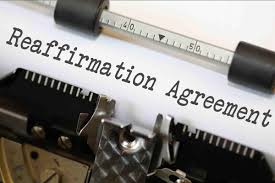 Image result for reaffirmation agreement